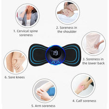 Load image into Gallery viewer, EMS Electric Pulse Neck Massager Cervical Massage Patch Back Sticker Muscle Stimulator Portable Relief Pain Relax Massageador
