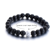 Load image into Gallery viewer, 2Pcs/Set Couples Distance Bracelet Classic Natural Stone White and Black Yin Yang Beaded Bracelets for Men Women Best
