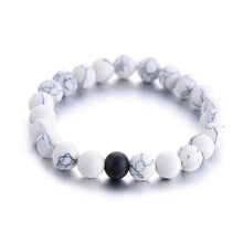 Load image into Gallery viewer, 2Pcs/Set Couples Distance Bracelet Classic Natural Stone White and Black Yin Yang Beaded Bracelets for Men Women Best
