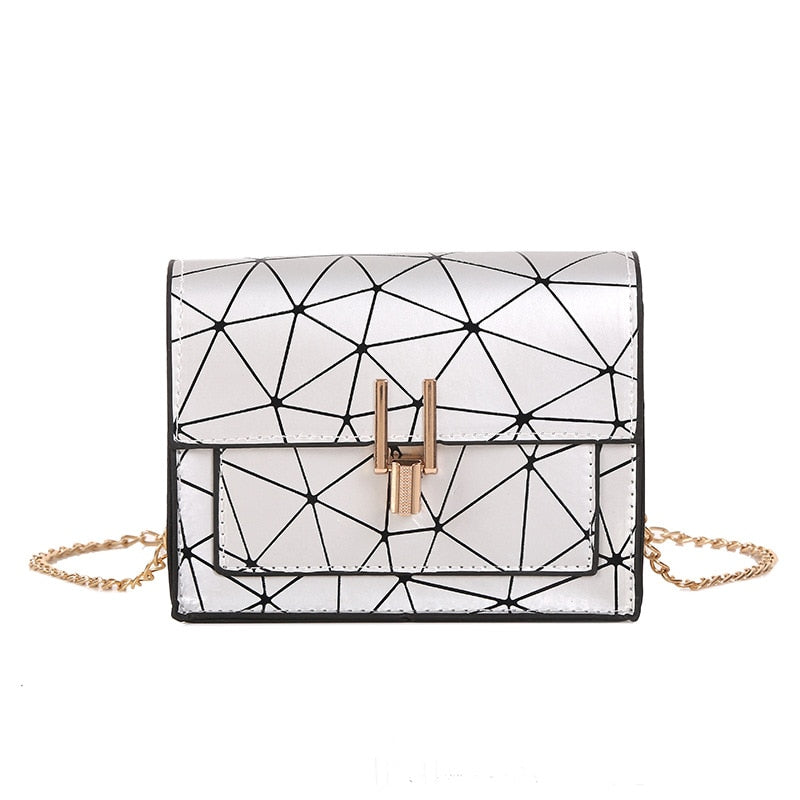 Women Shoulder Bags summer new Korean version of the Messenger bag handbag chain wild crack printing wild shoulder bag
