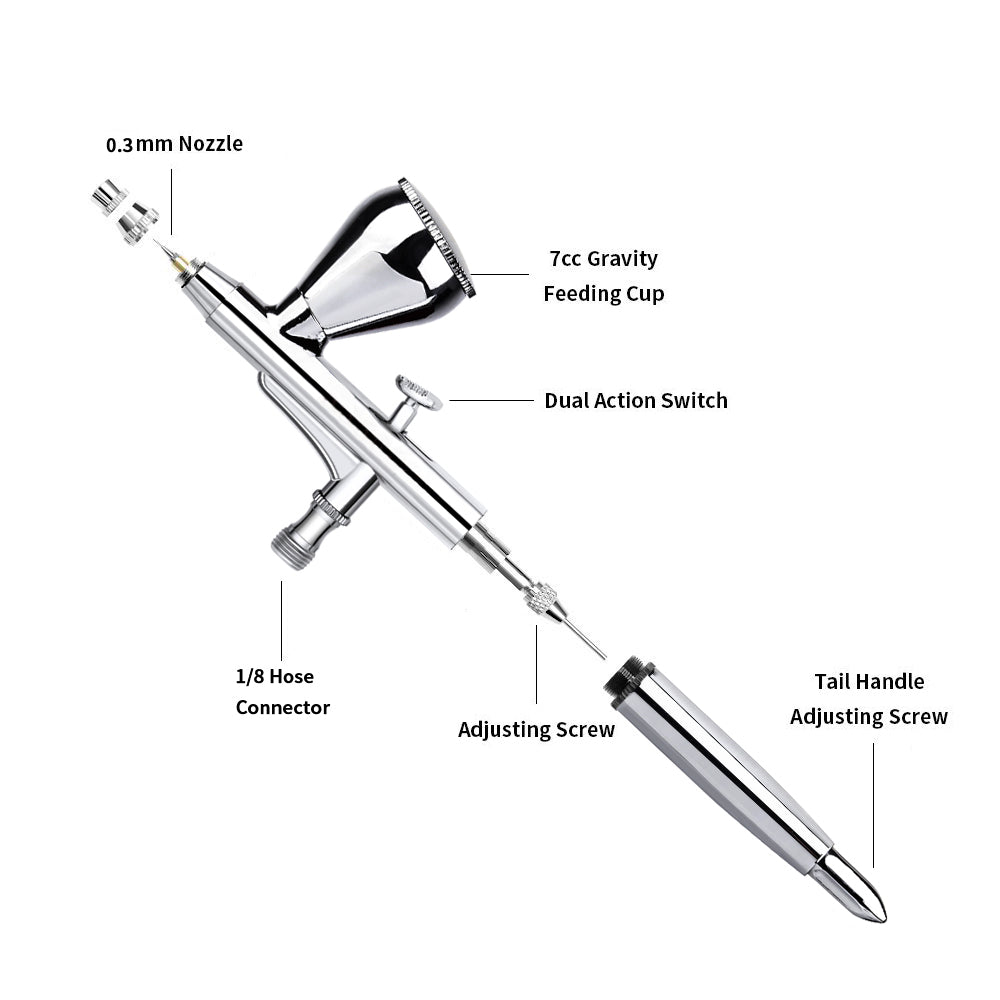 High pressure double action oxygen injection instrument