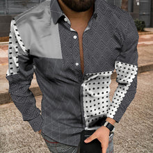 Load image into Gallery viewer, Men Long Sleeve Jacket With 3D Patchwork Print
