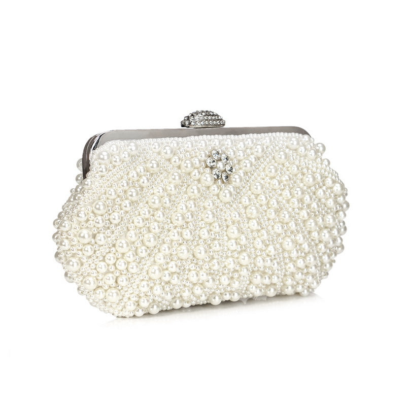 Pearl Evening Bag Vintage Ladies Banquet Bag Versatile Portable Evening Bag