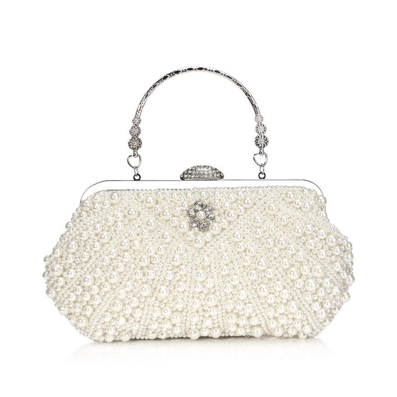 Pearl Evening Bag Vintage Ladies Banquet Bag Versatile Portable Evening Bag