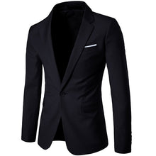 Load image into Gallery viewer, Men&#39;s Purple Single Breasted One Button Suit Blazer Jacket 2018 Spring New Wedding Business Blazers and Jackets Terno Masculino
