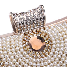 Load image into Gallery viewer, Rhinestones Tassel Clutch Diamonds Beaded Metal Evening Bags Chain Shoulder Messenger Purse Evening Bags For Wedding Bag
