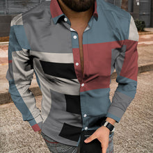 Load image into Gallery viewer, Men Long Sleeve Jacket With 3D Patchwork Print
