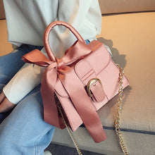 Load image into Gallery viewer, Top-handle bags women handbag chain bags new fashion European style velvet wild bow portable crossbody bags for women
