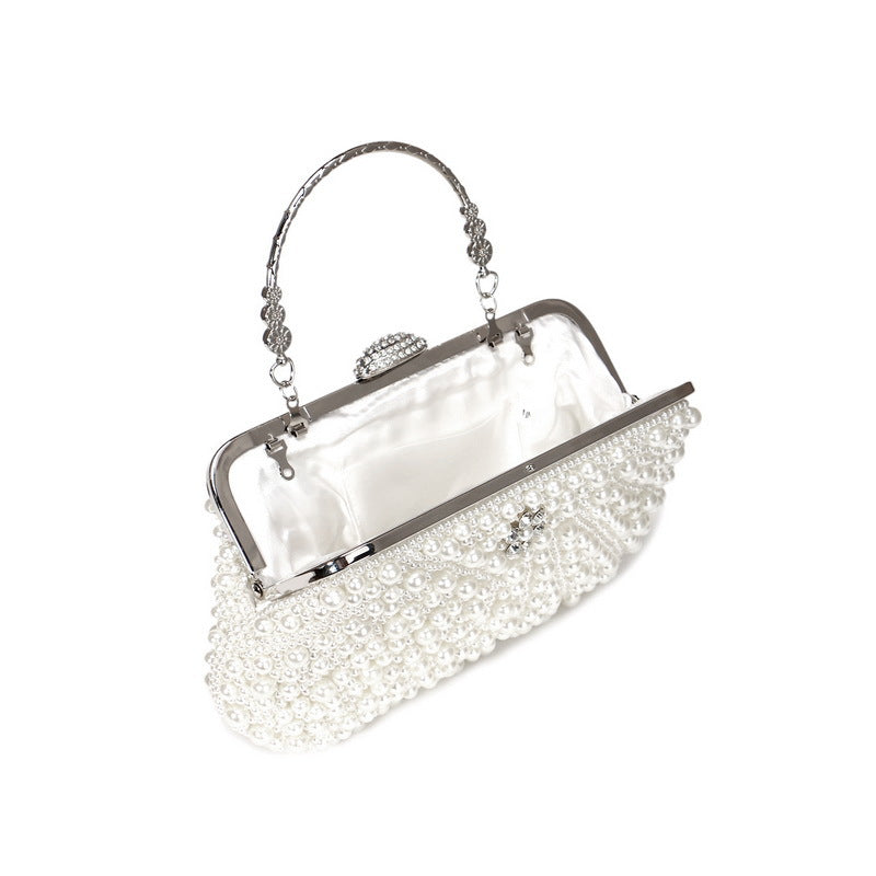 Pearl Evening Bag Vintage Ladies Banquet Bag Versatile Portable Evening Bag