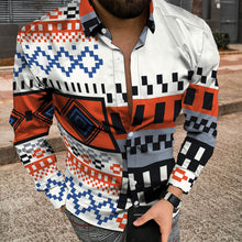 Load image into Gallery viewer, Men Long Sleeve Jacket With 3D Patchwork Print
