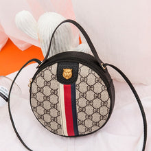 Load image into Gallery viewer, Women Shoulder Bags Tiger Head PU Leather Handbags Bags Ladies Party Fashion Round Popular Shape Printing Girls Crossbody Bag
