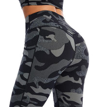 Load image into Gallery viewer, Women Camouflage Printed Sports Suit Fitness Workout Summer Clothes
