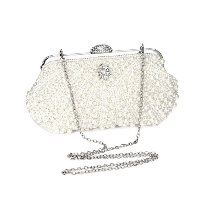 Pearl Evening Bag Vintage Ladies Banquet Bag Versatile Portable Evening Bag