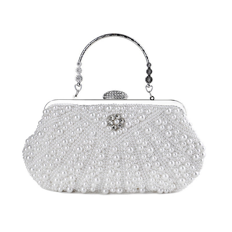 Pearl Evening Bag Vintage Ladies Banquet Bag Versatile Portable Evening Bag