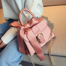 Load image into Gallery viewer, Top-handle bags women handbag chain bags new fashion European style velvet wild bow portable crossbody bags for women
