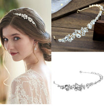 Load image into Gallery viewer, Rhinestone headband diadem wedding dress accessories
