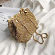 Load image into Gallery viewer, Female Diamond Handbag Vintage Crystal Design Evening Bag Wedding Party Bride Clutch Velour Bag
