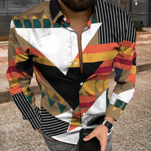 Load image into Gallery viewer, Men Long Sleeve Jacket With 3D Patchwork Print
