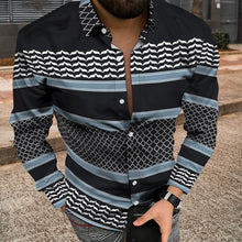 Load image into Gallery viewer, Men Long Sleeve Jacket With 3D Patchwork Print
