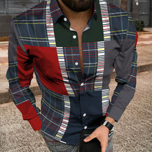 Load image into Gallery viewer, Men Long Sleeve Jacket With 3D Patchwork Print
